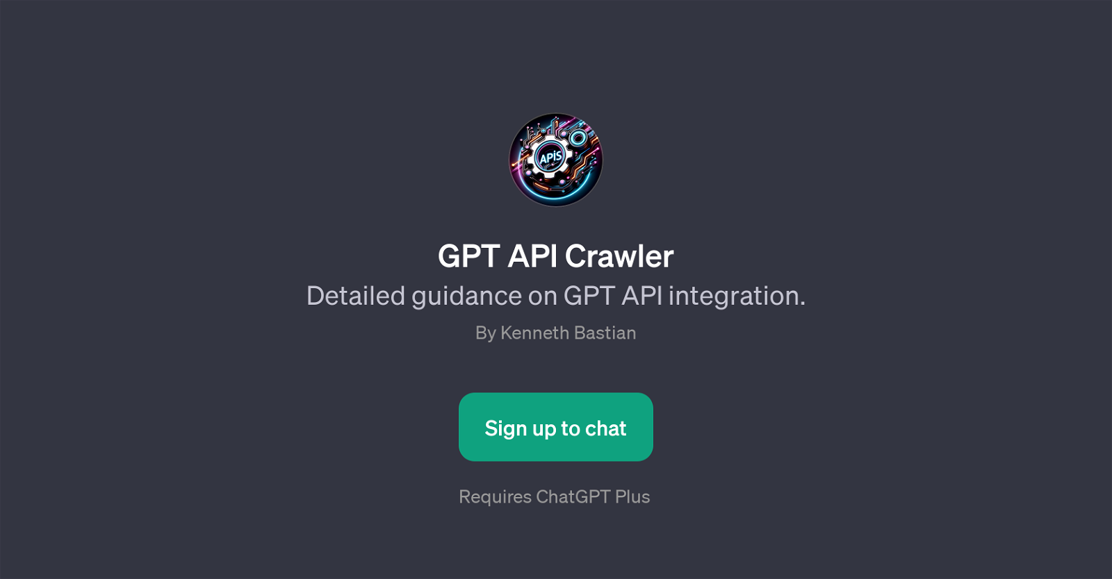 GPT API Crawler website