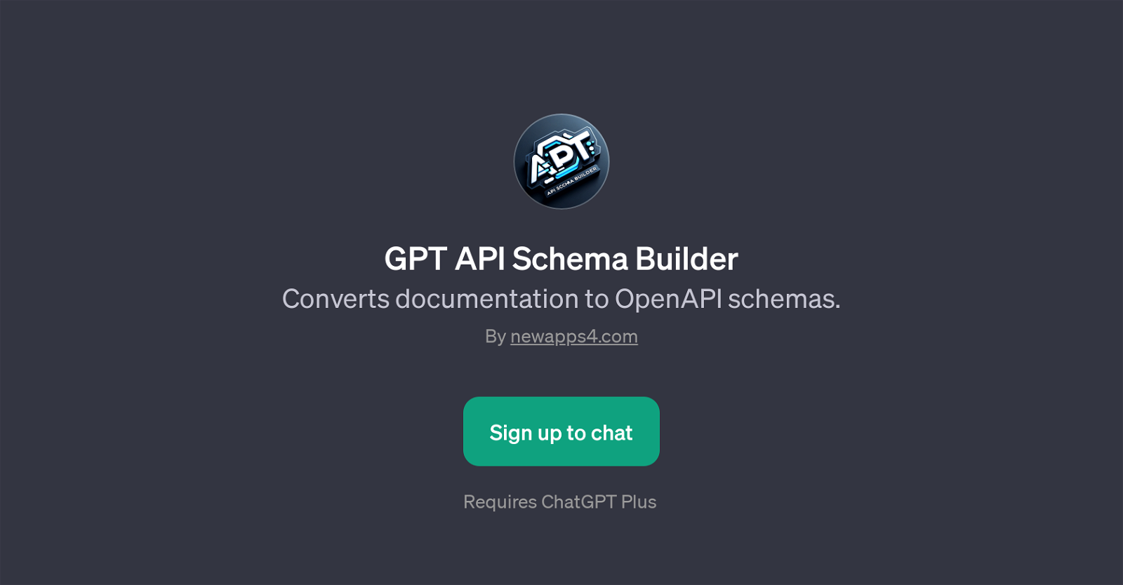 GPT API Schema Builder website