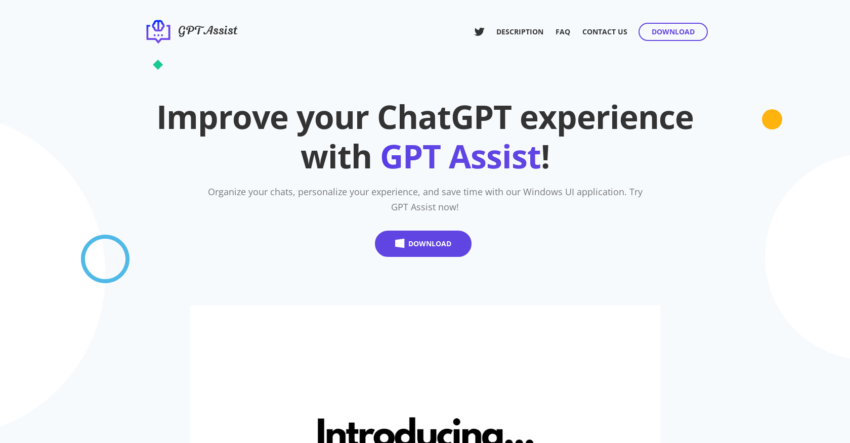 GPT Assist website