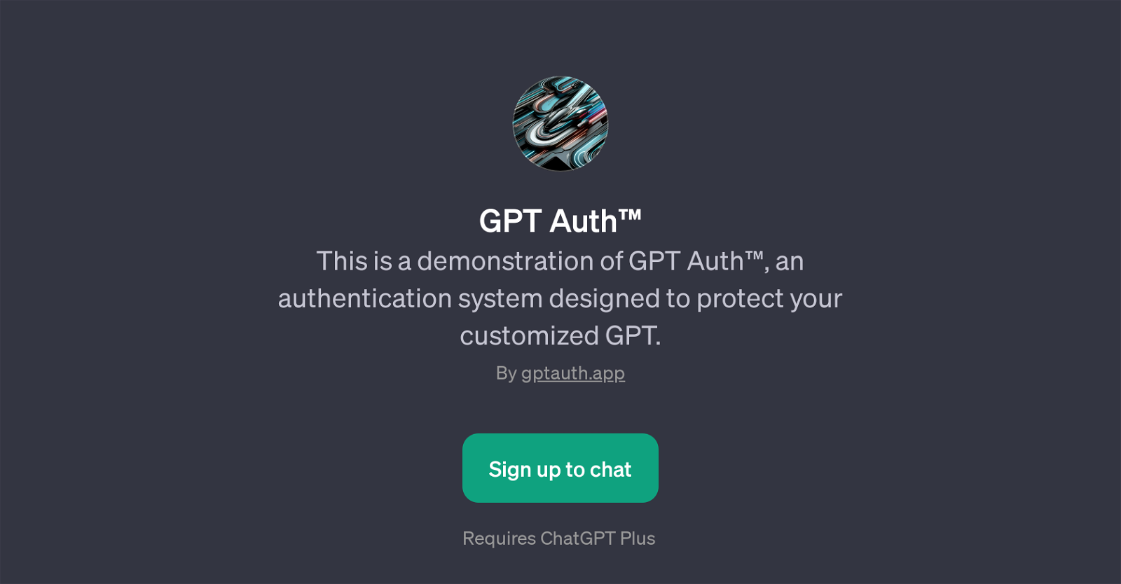 GPT Auth website