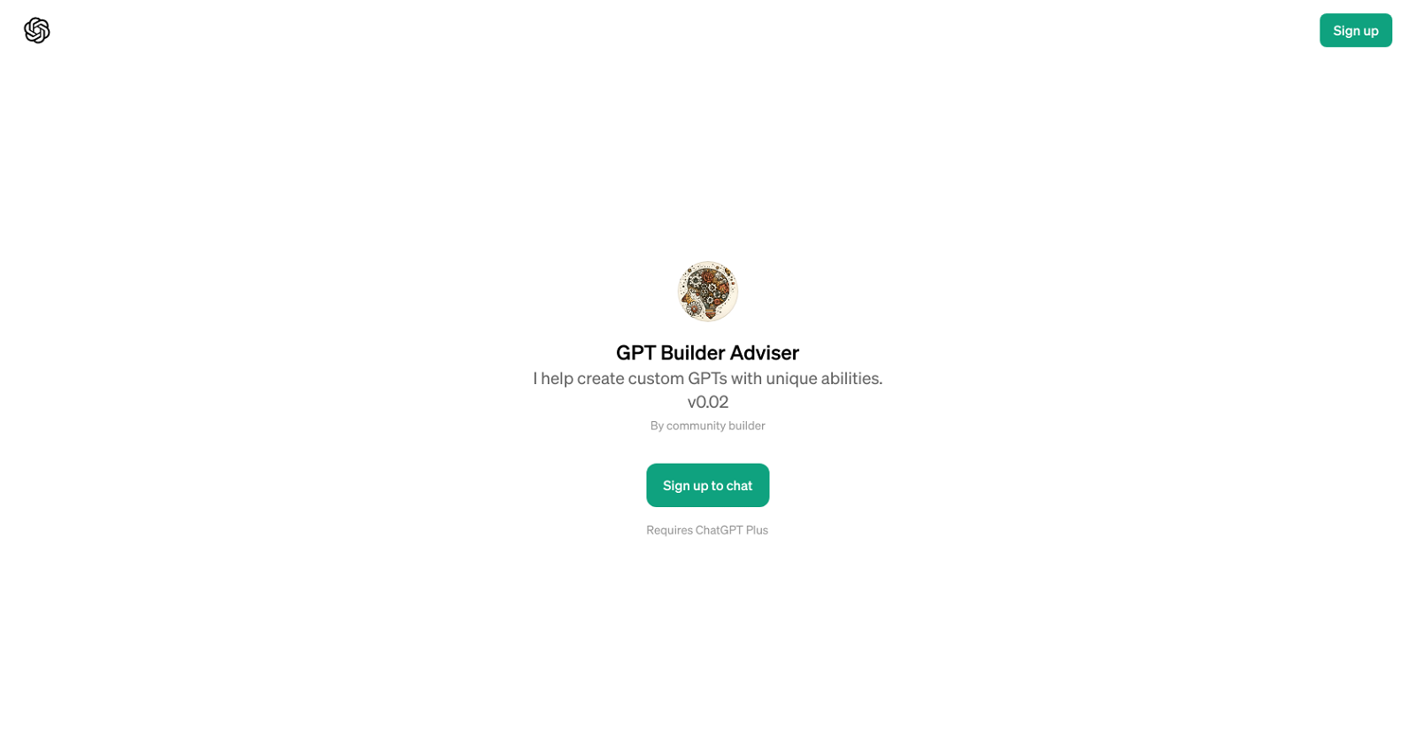 GPT Builder Adviser website