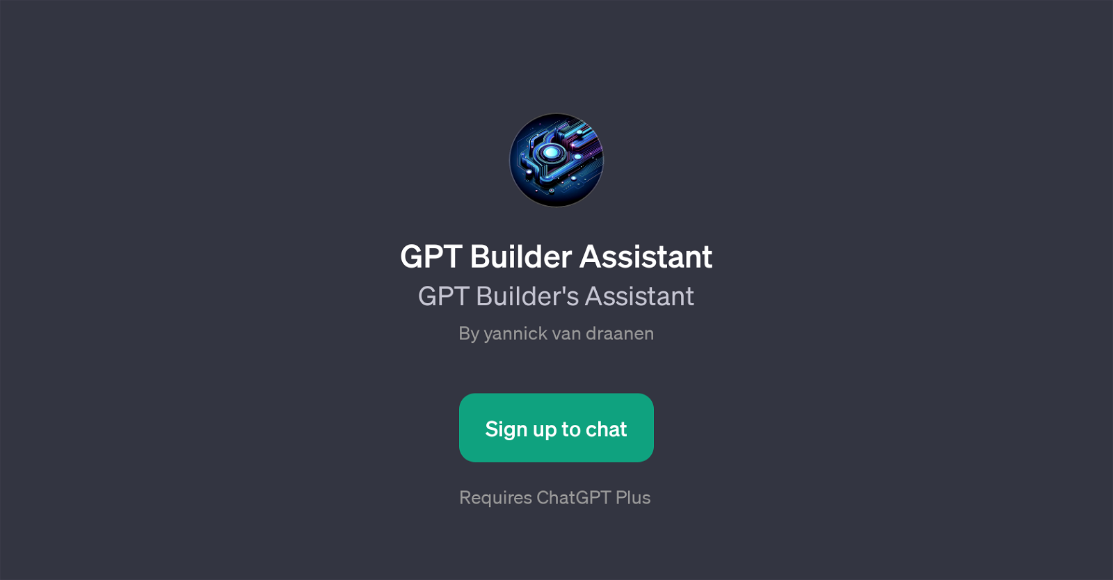 GPT Builder Assistant website