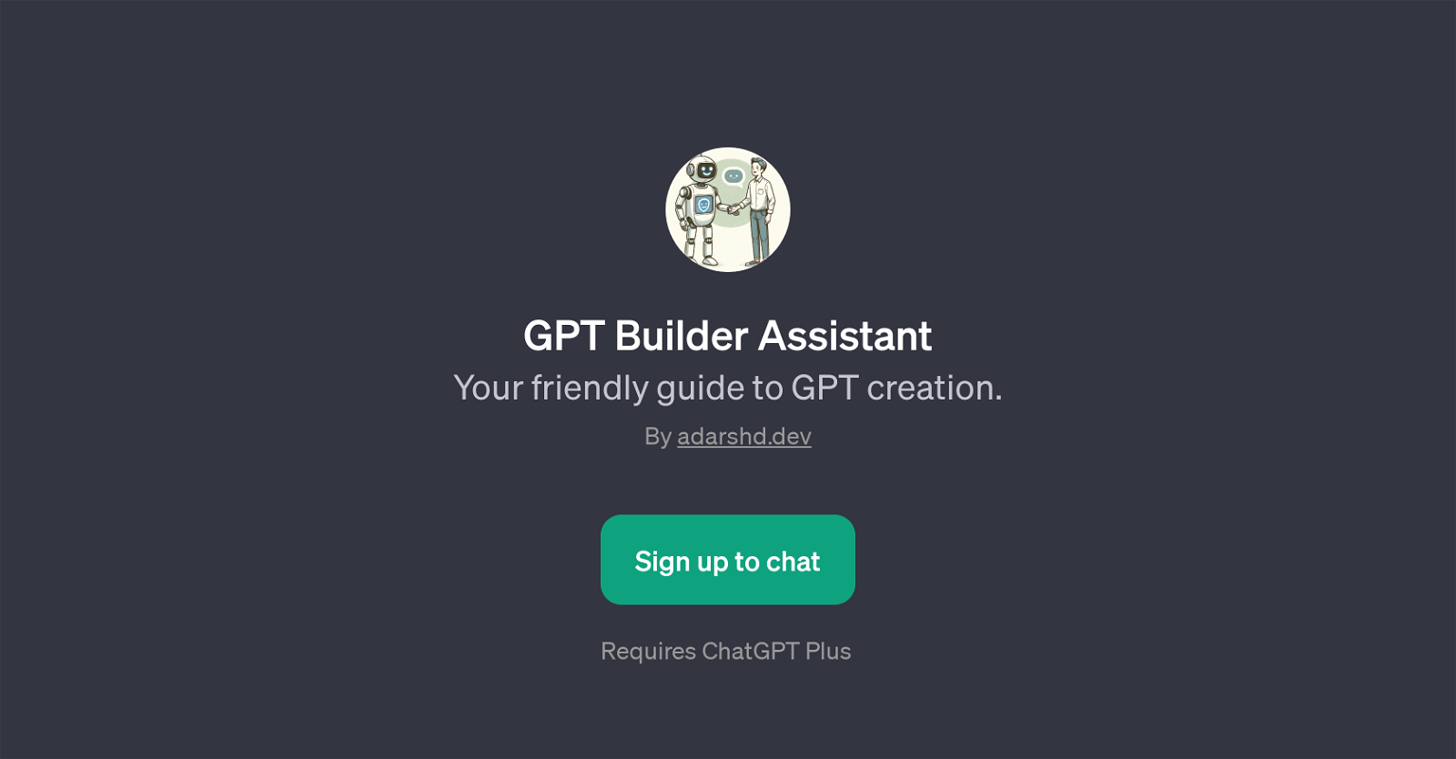 GPT Builder Assistant website