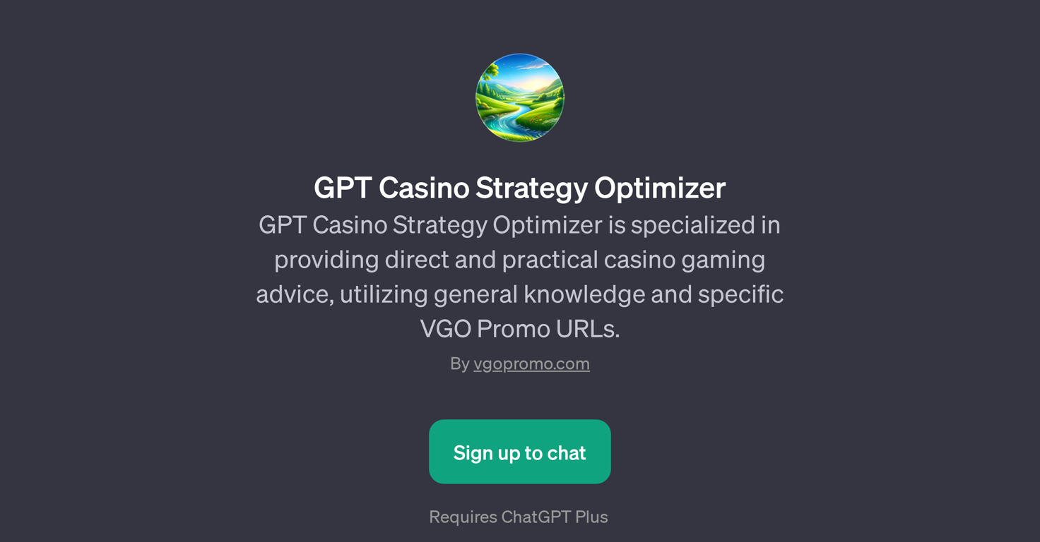 GPT Casino Strategy Optimizer website