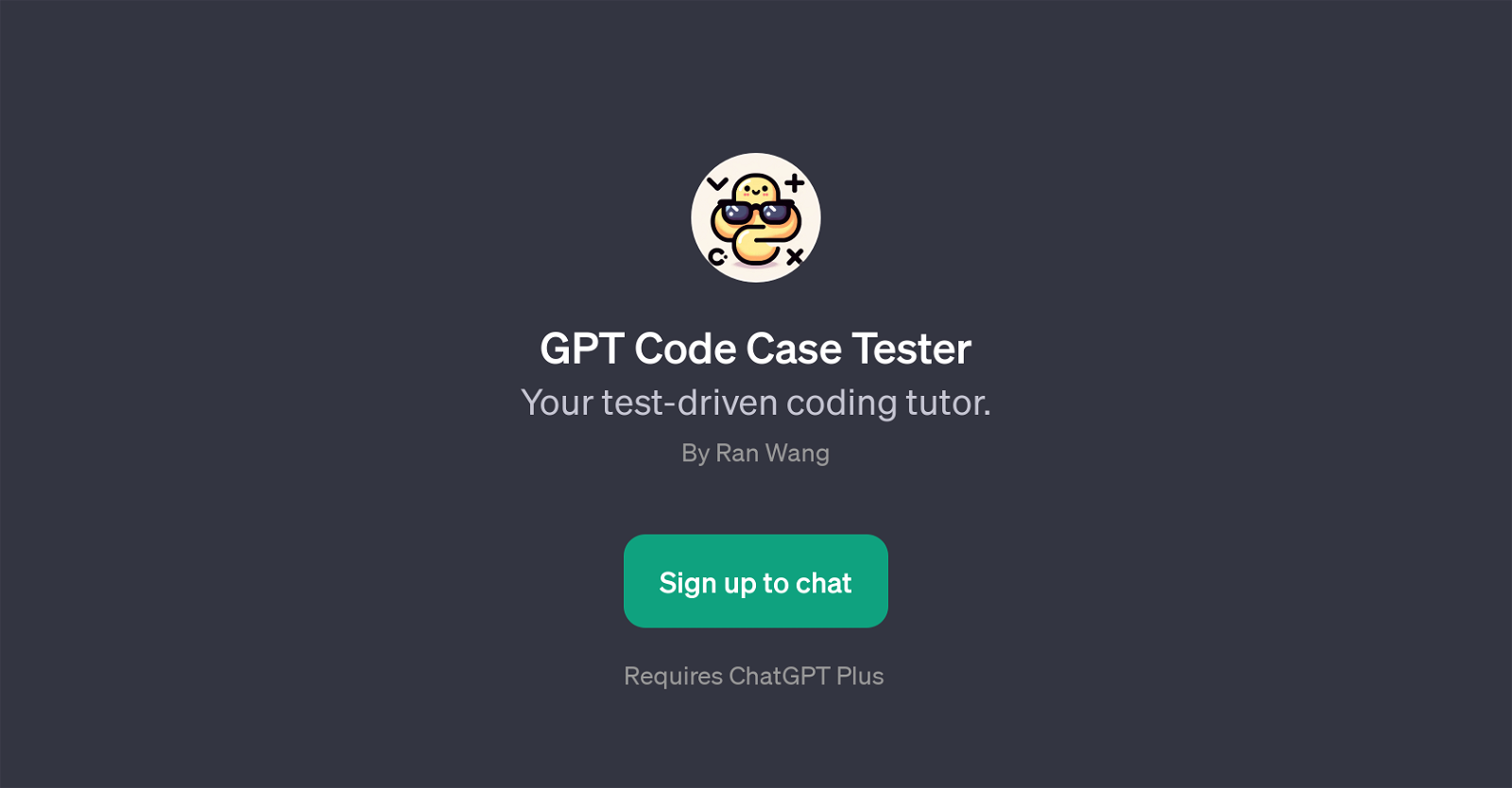 GPT Code Case Tester website