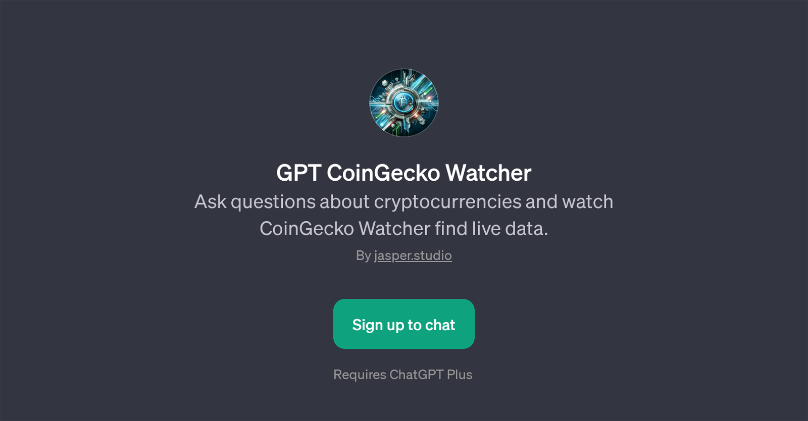 GPT CoinGecko Watcher website