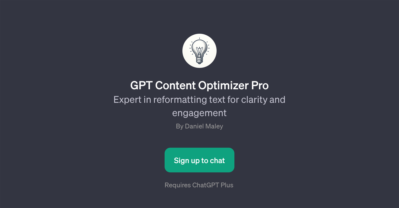 GPT Content Optimizer Pro website