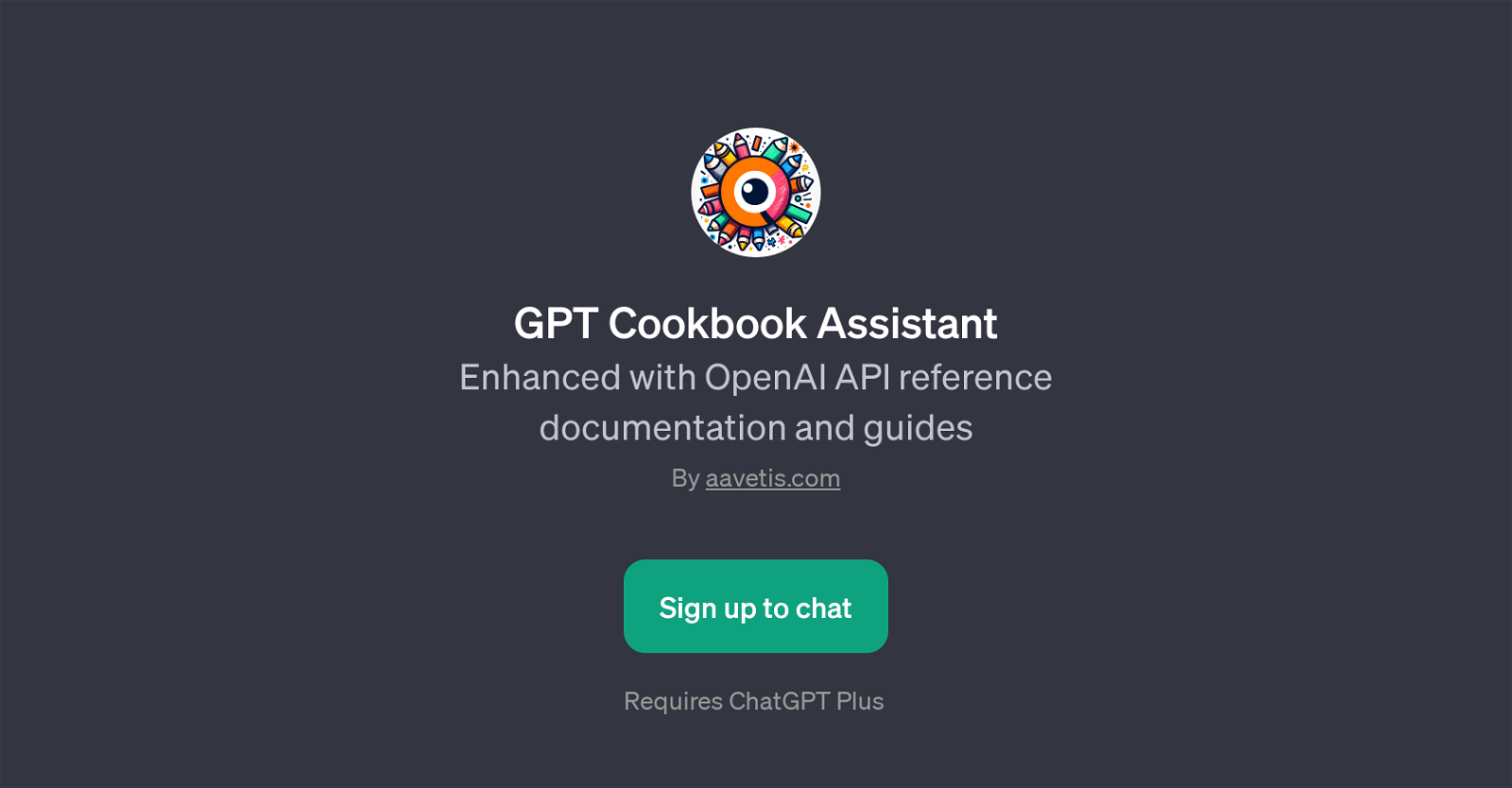 GPT Cookbook Assistant website