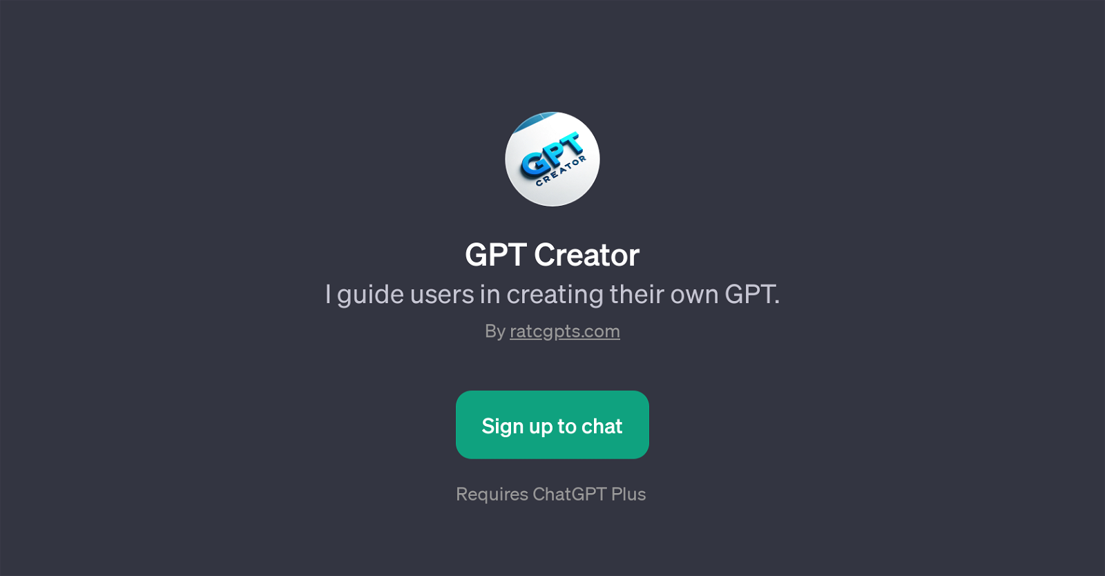 GPT Creator website