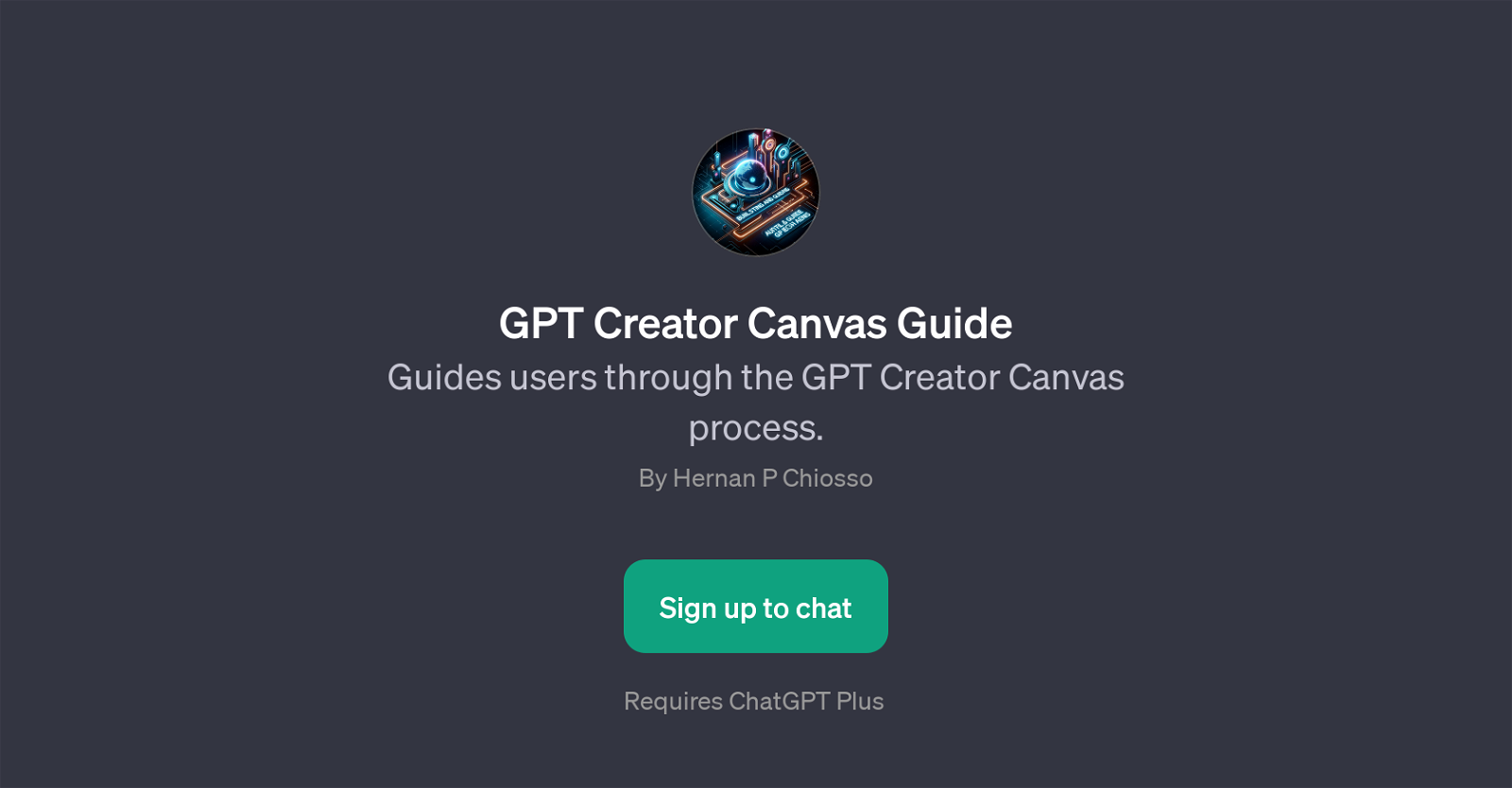 GPT Creator Canvas website