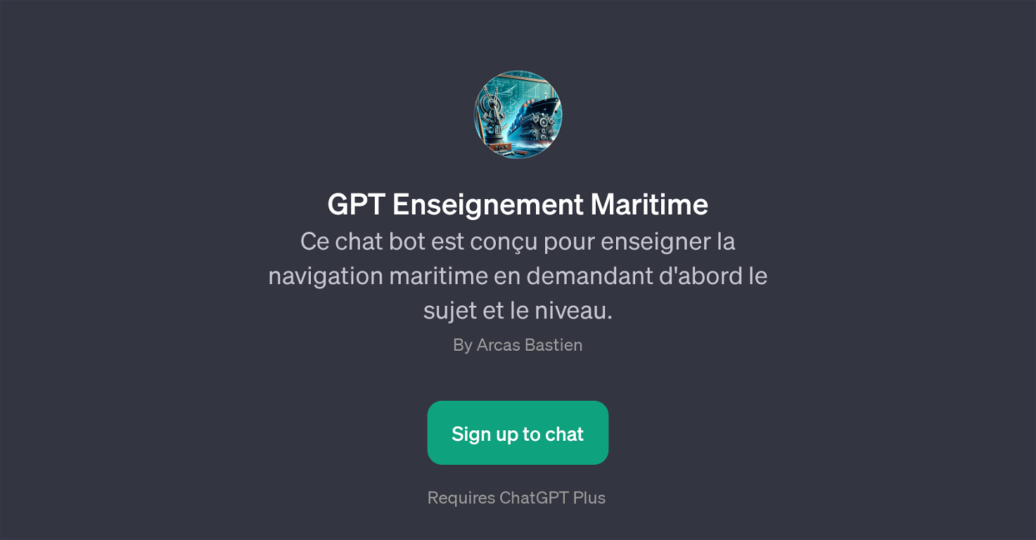 GPT Enseignement Maritime website