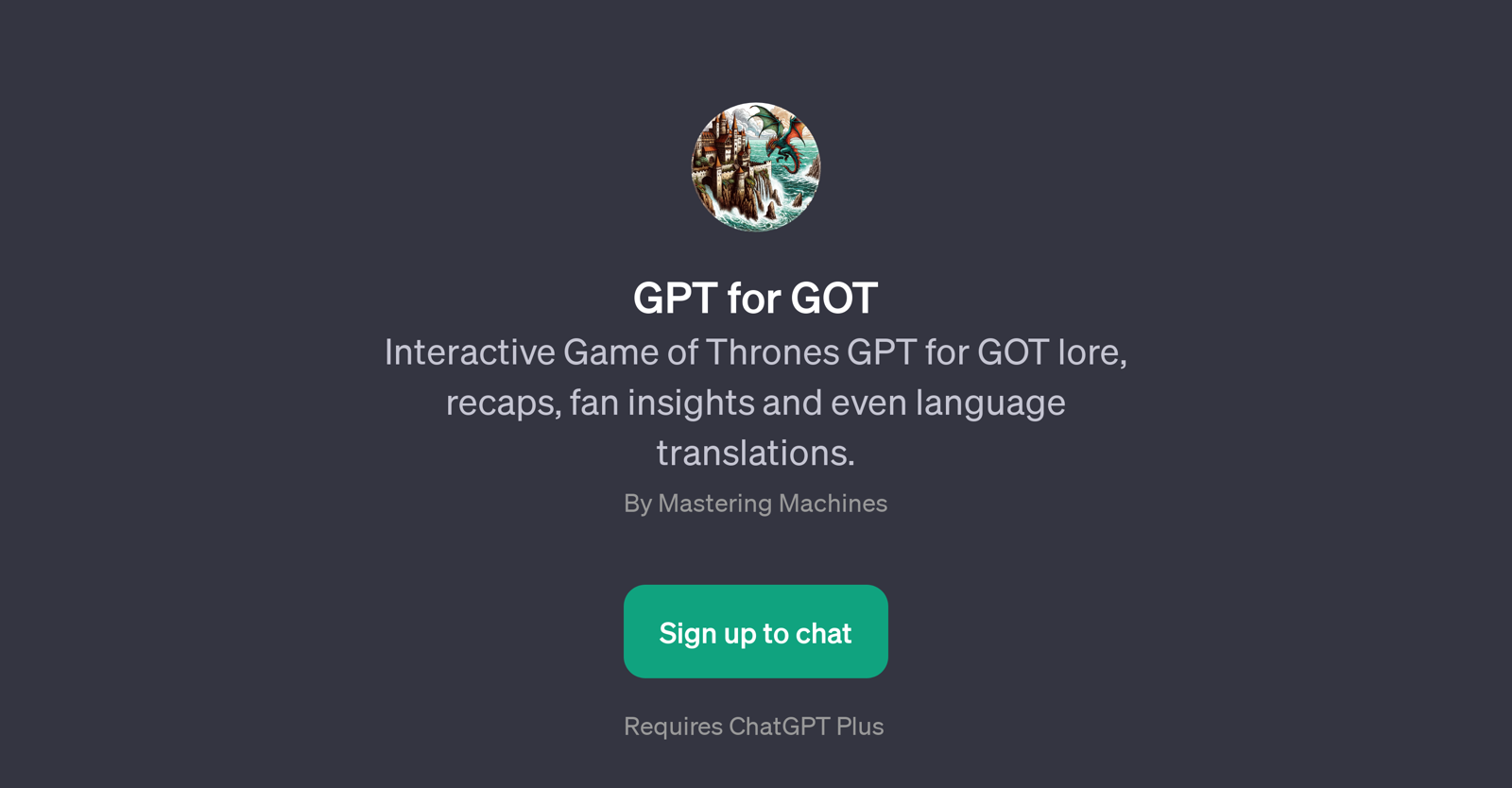 GPT for GOT website