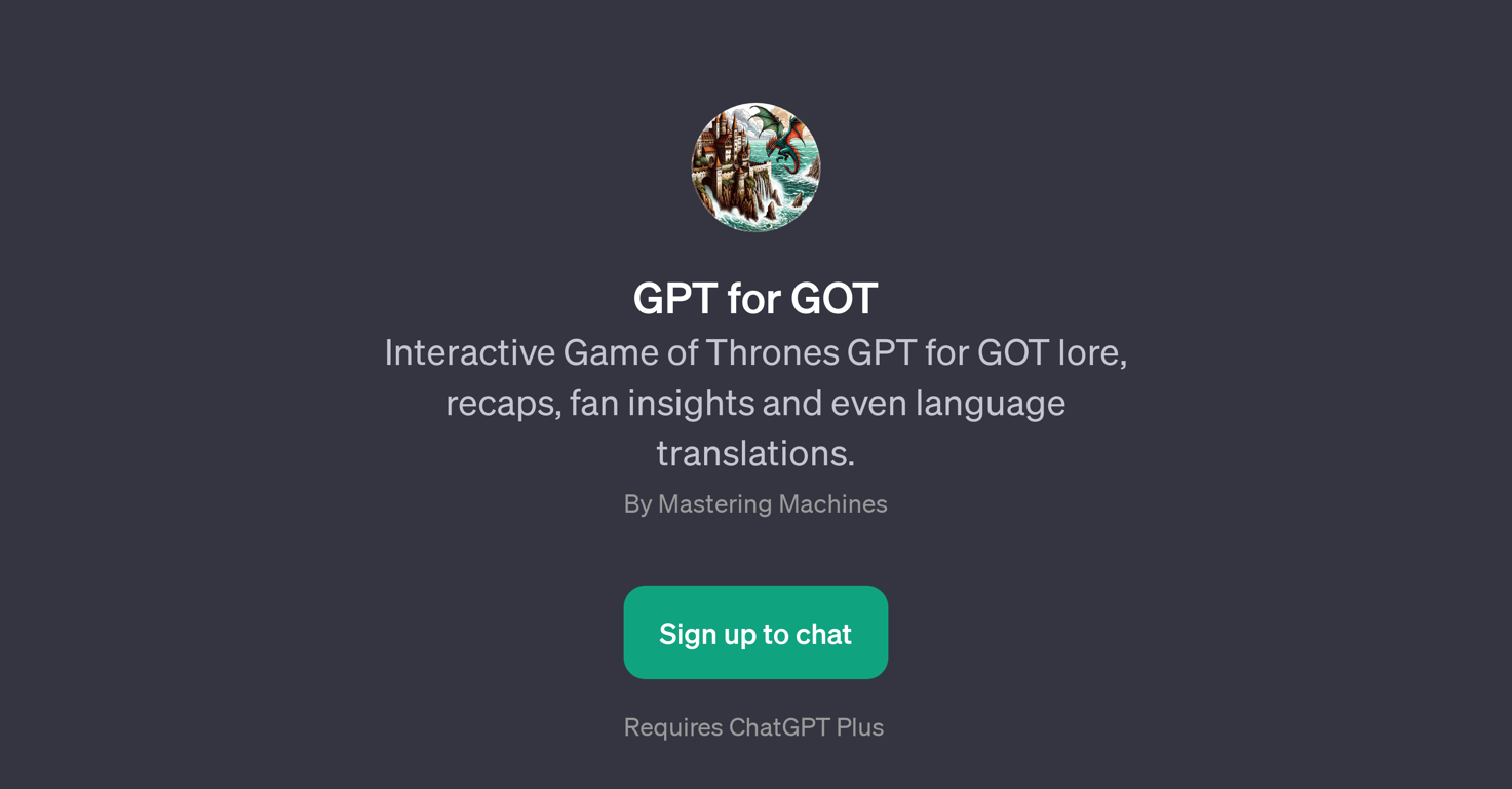GPT for GOT website