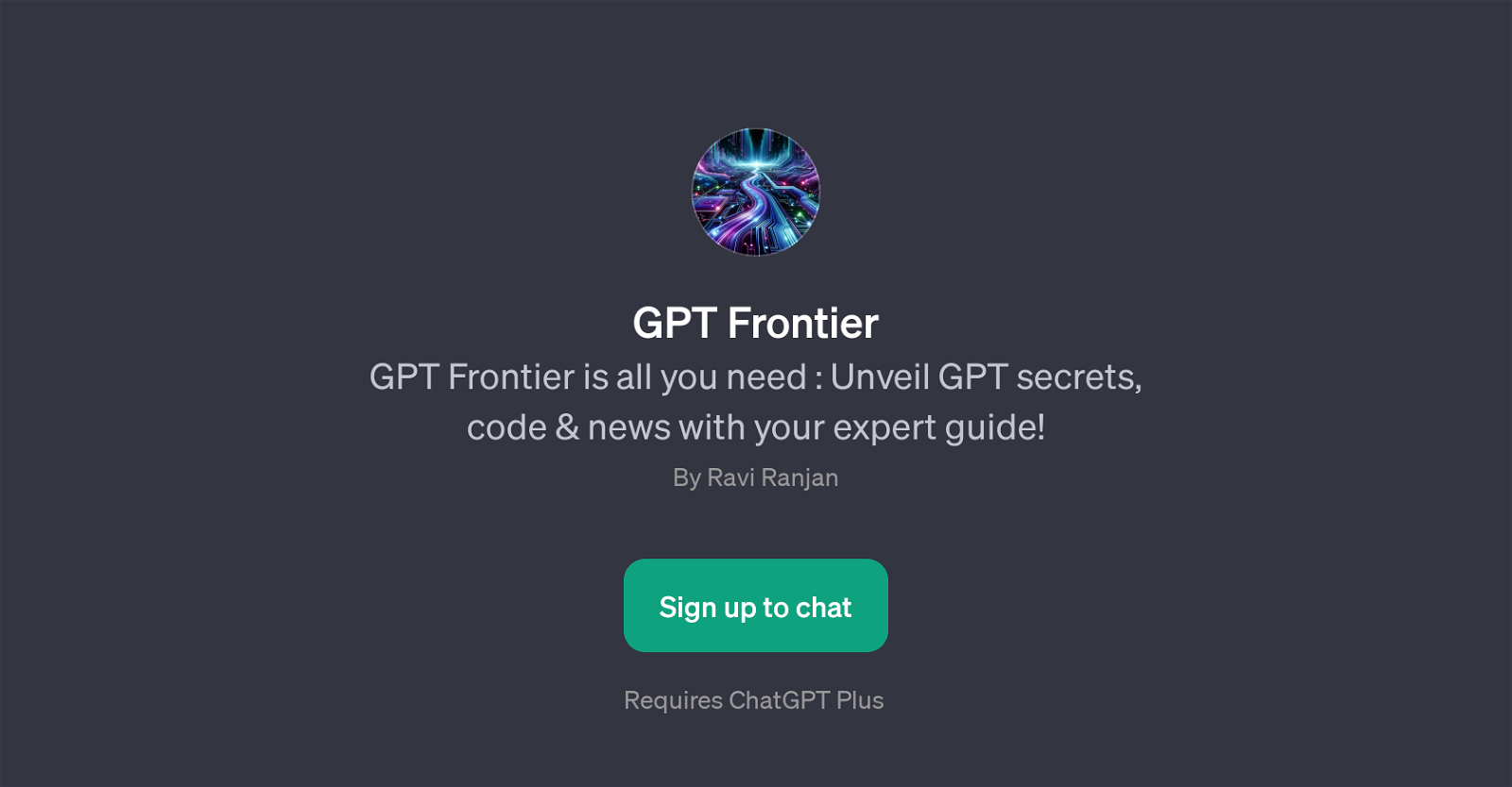 GPT Frontier website