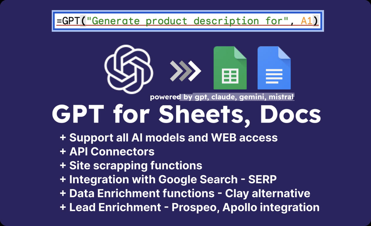 Chatgpt, Api Integrations, Programmatic Seo, Data Enrichment in Sheets Pricing: Ultimate Guide