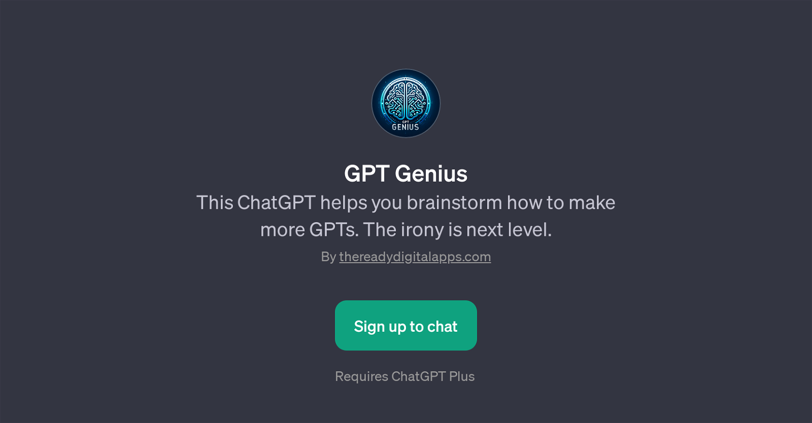 GPT Genius website