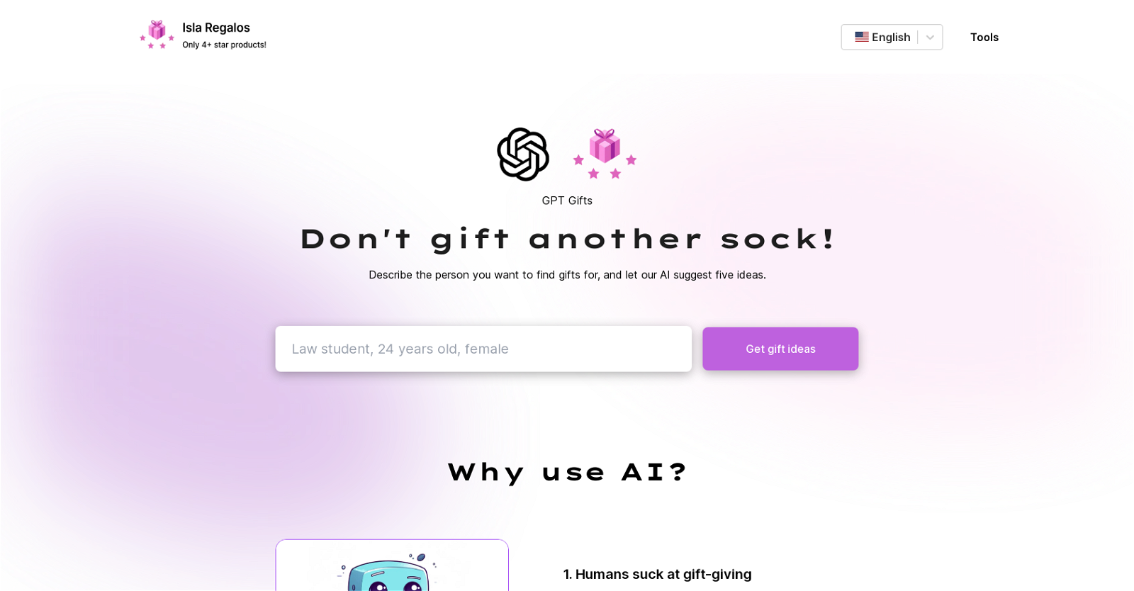 GPT Gifts website