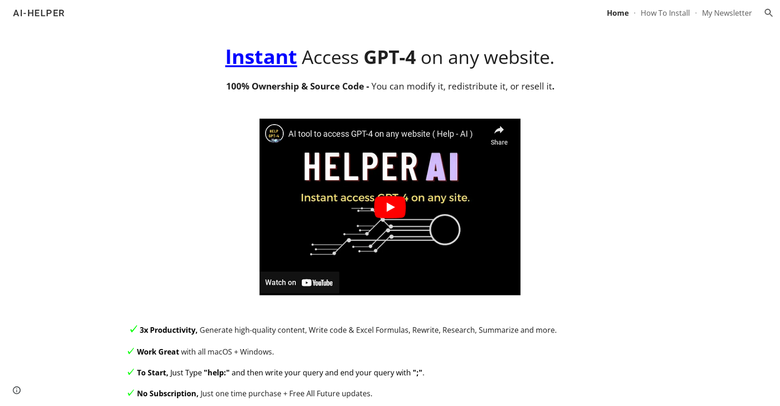 GPT-Help website