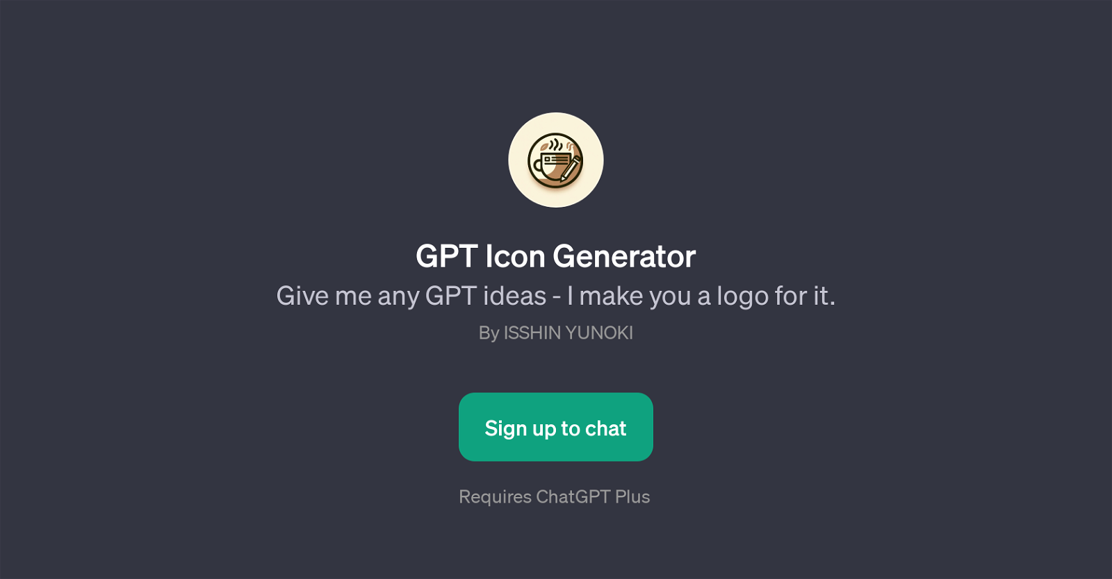 GPT Icon Generator website