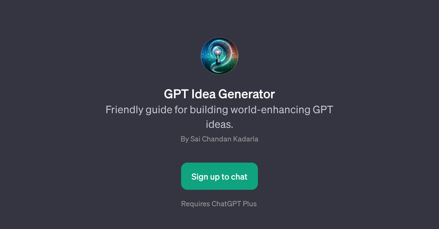 GPT Idea Generator website