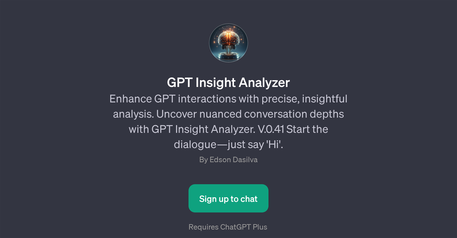 GPT Insight Analyzer website
