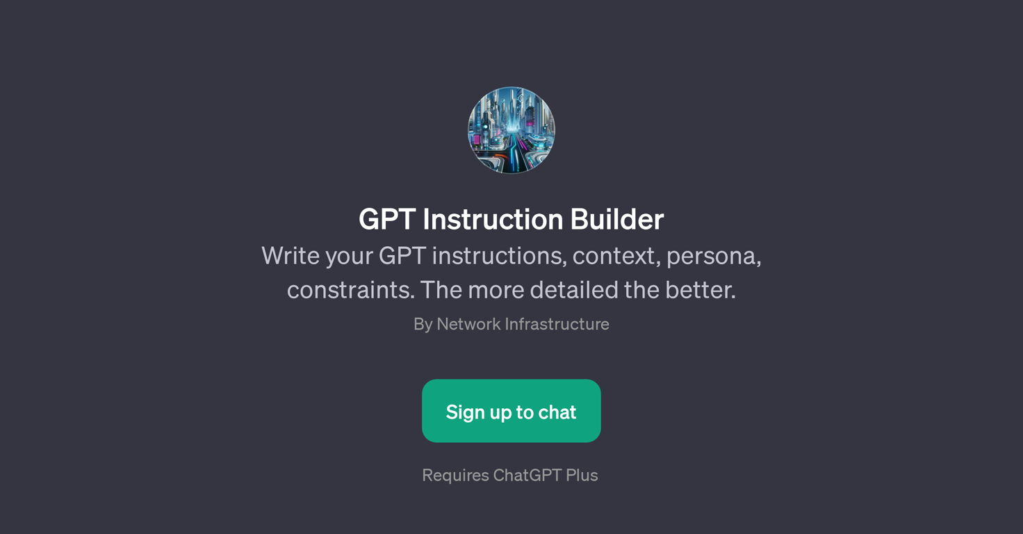 GPT Instruction Builder website