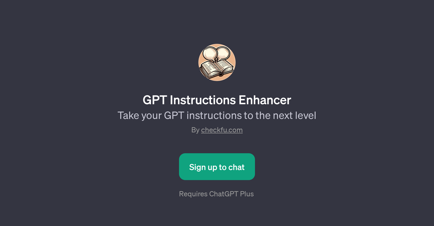 GPT Instructions Enhancer website