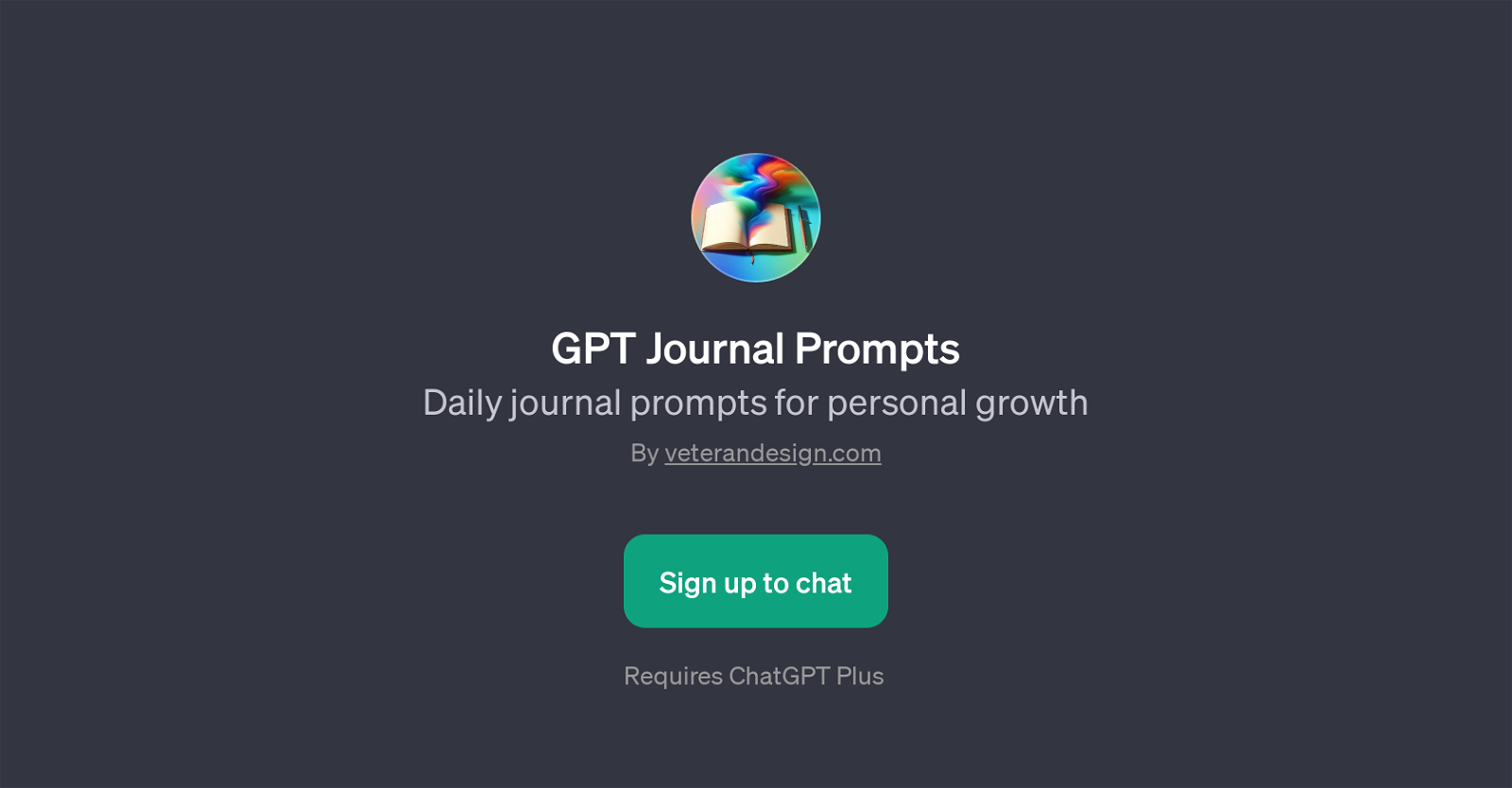 GPT Journal Prompts website