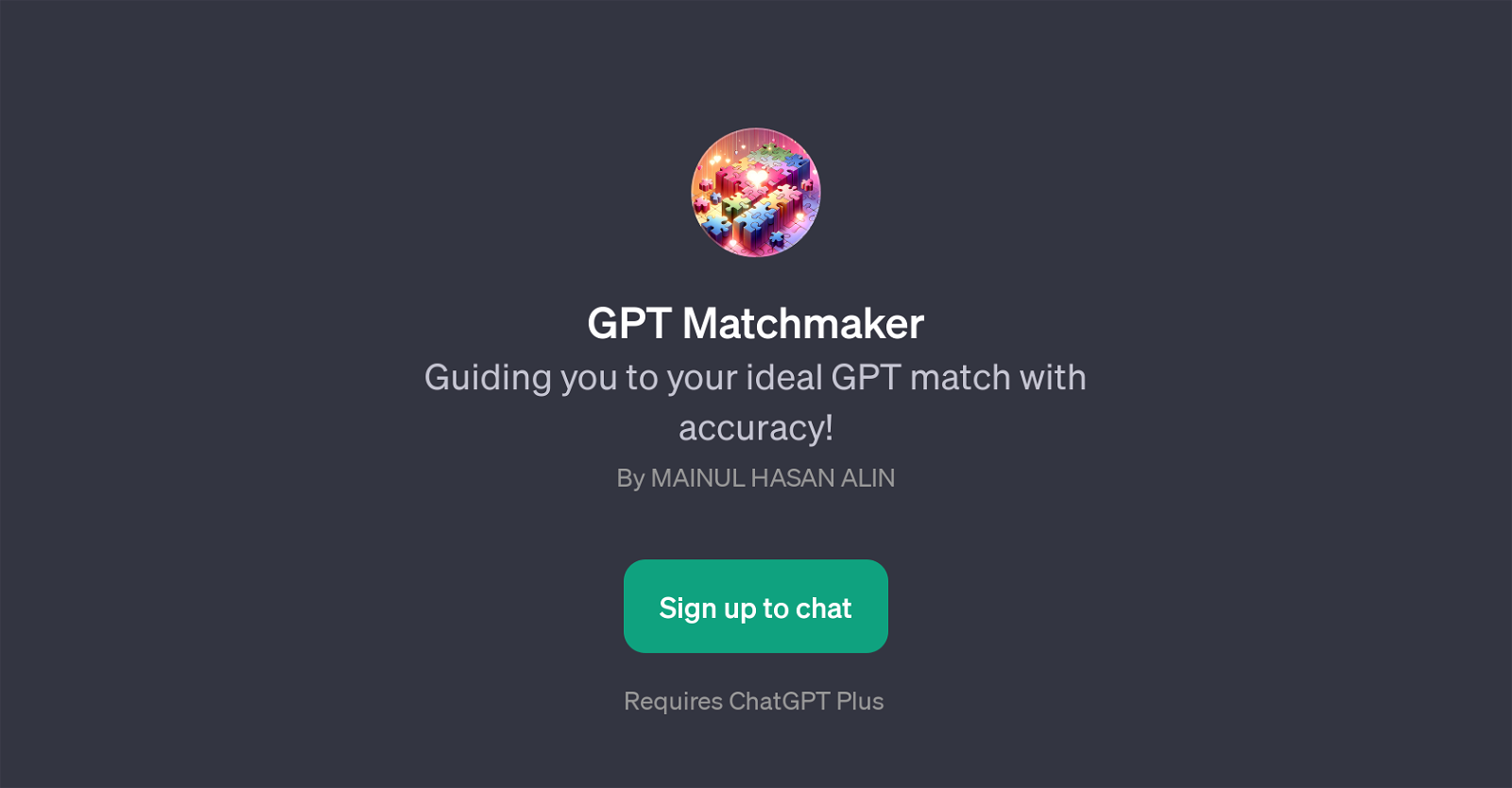 GPT Matchmaker website