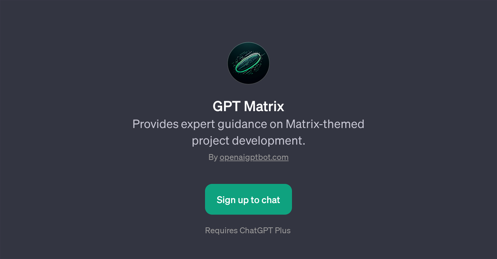 GPT Matrix website