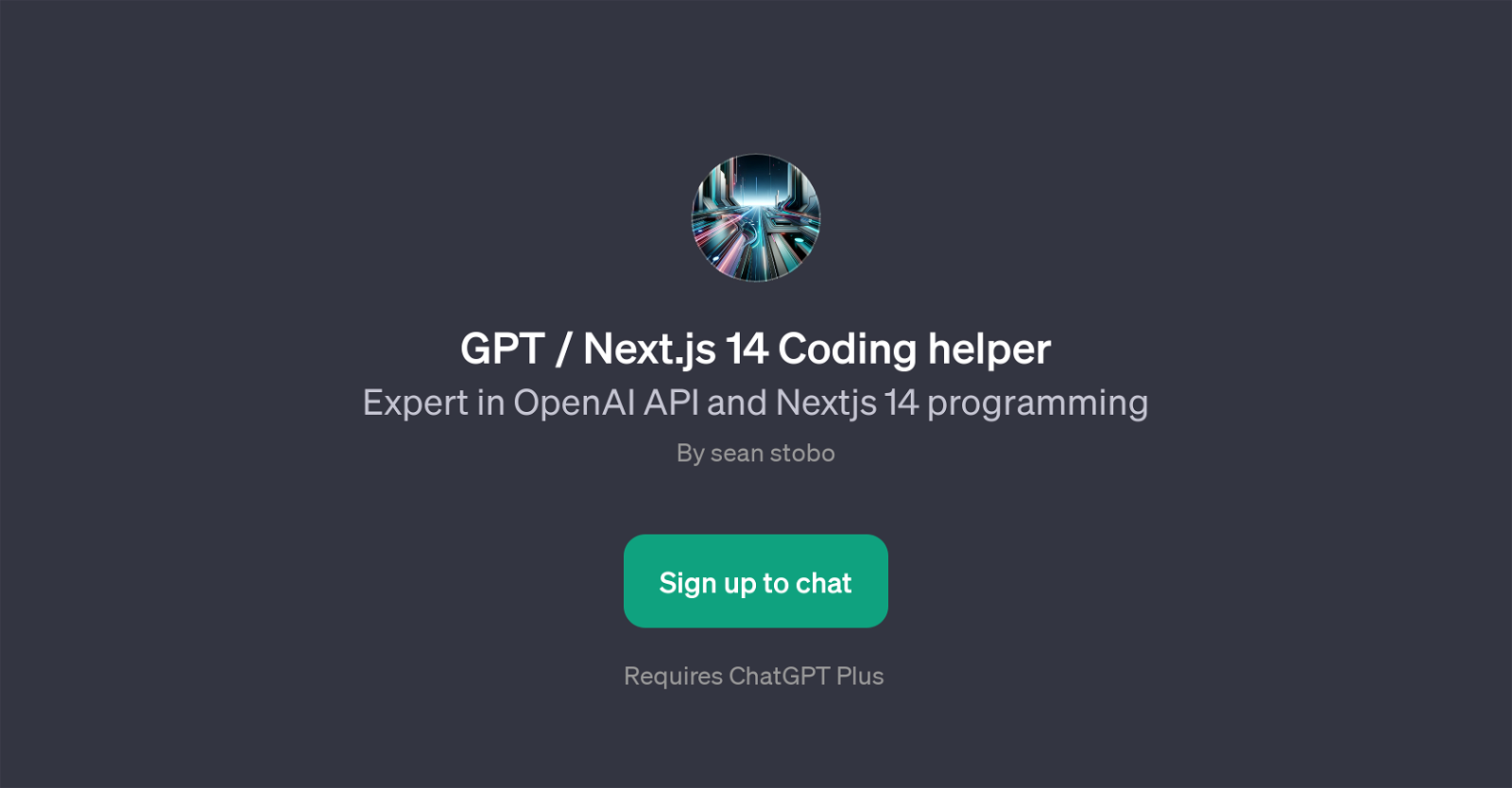 GPT / Next.js 14 Coding helper website