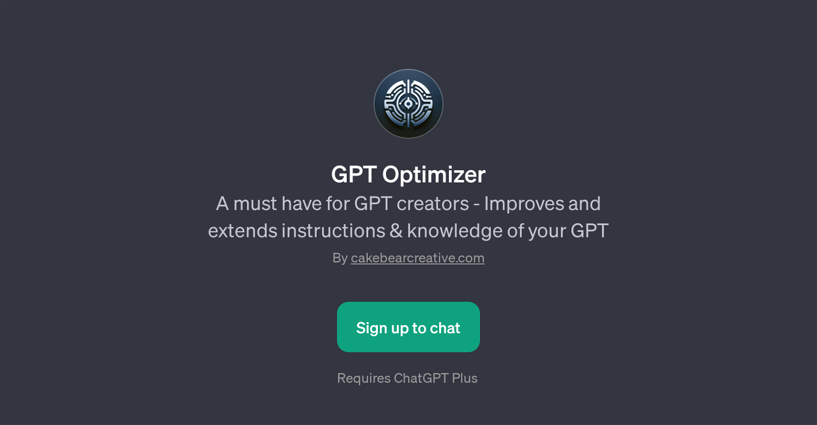 GPT Optimizer website