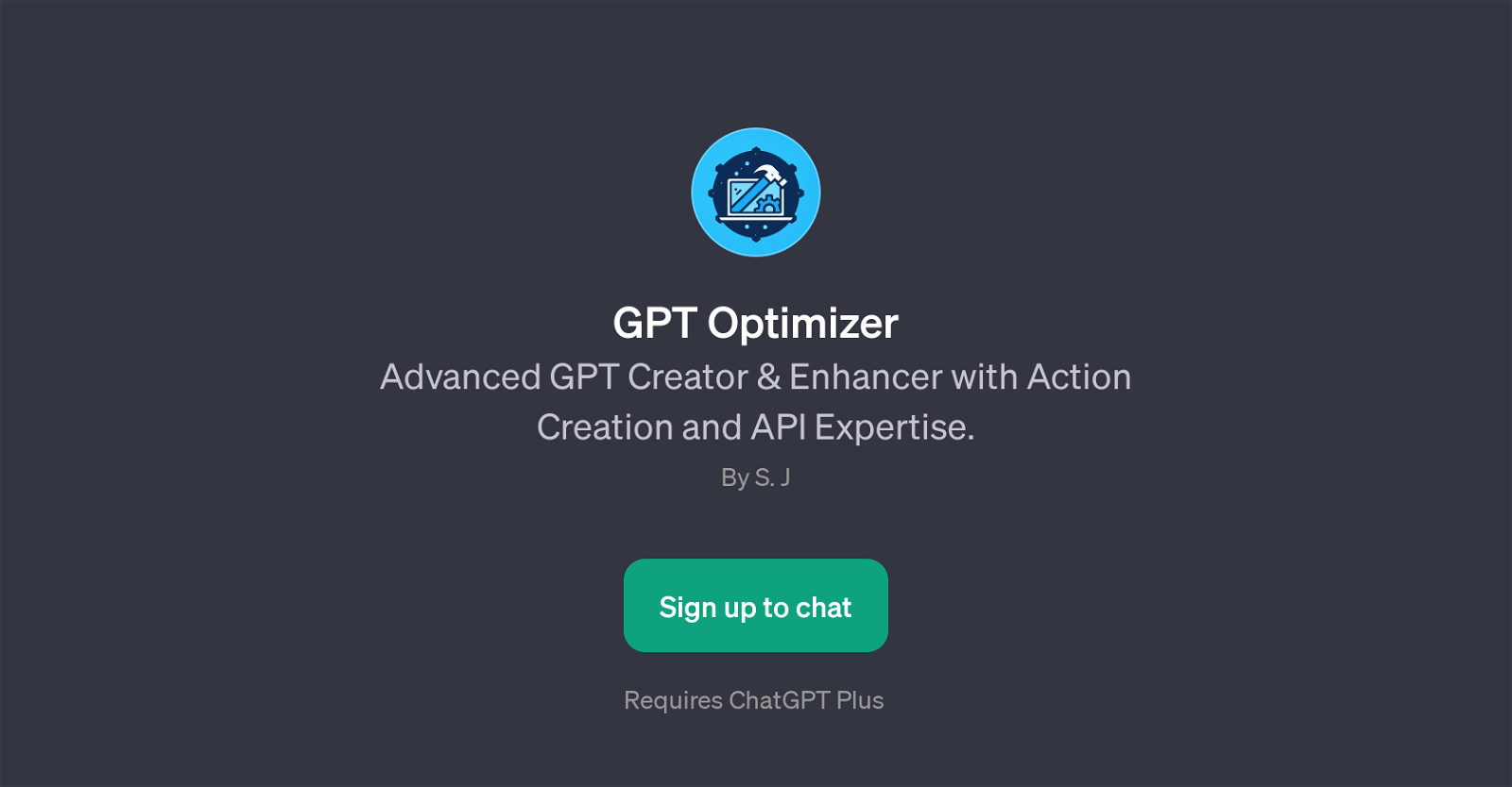 GPT Optimizer website