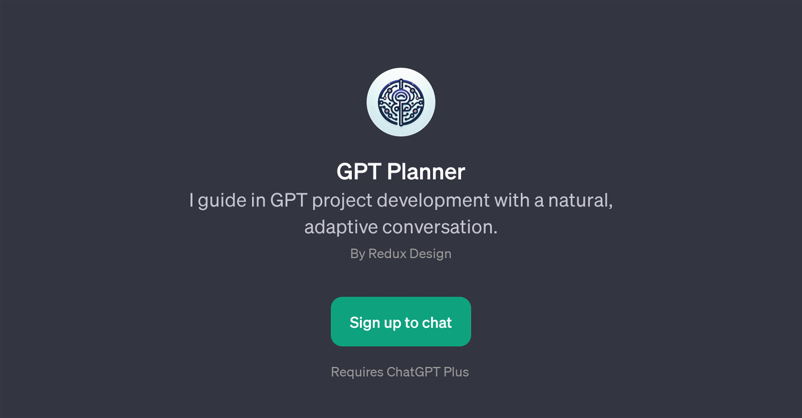 GPT Planner website
