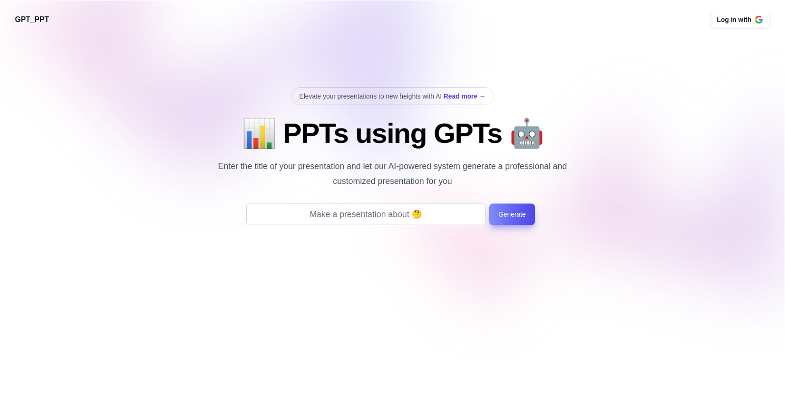 GPT-PPT website