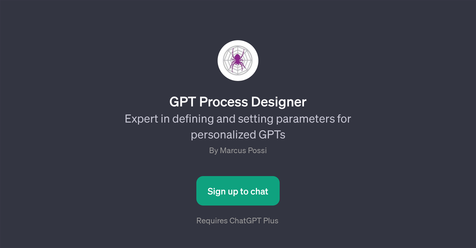 GPT Process Designer website