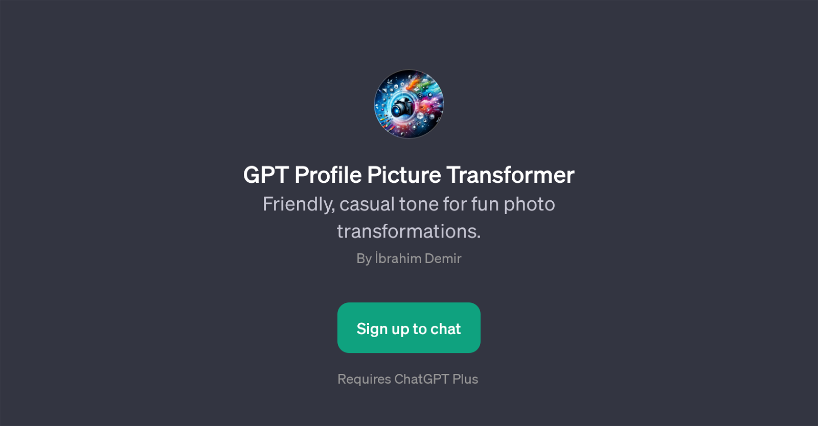 GPT Profile Picture Transformer website