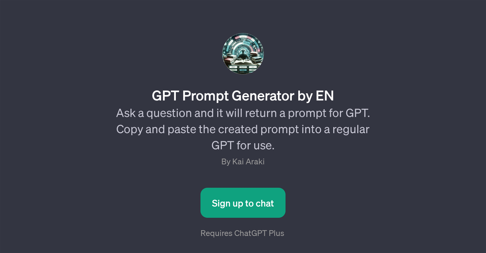 GPT Prompt Generator by EN website
