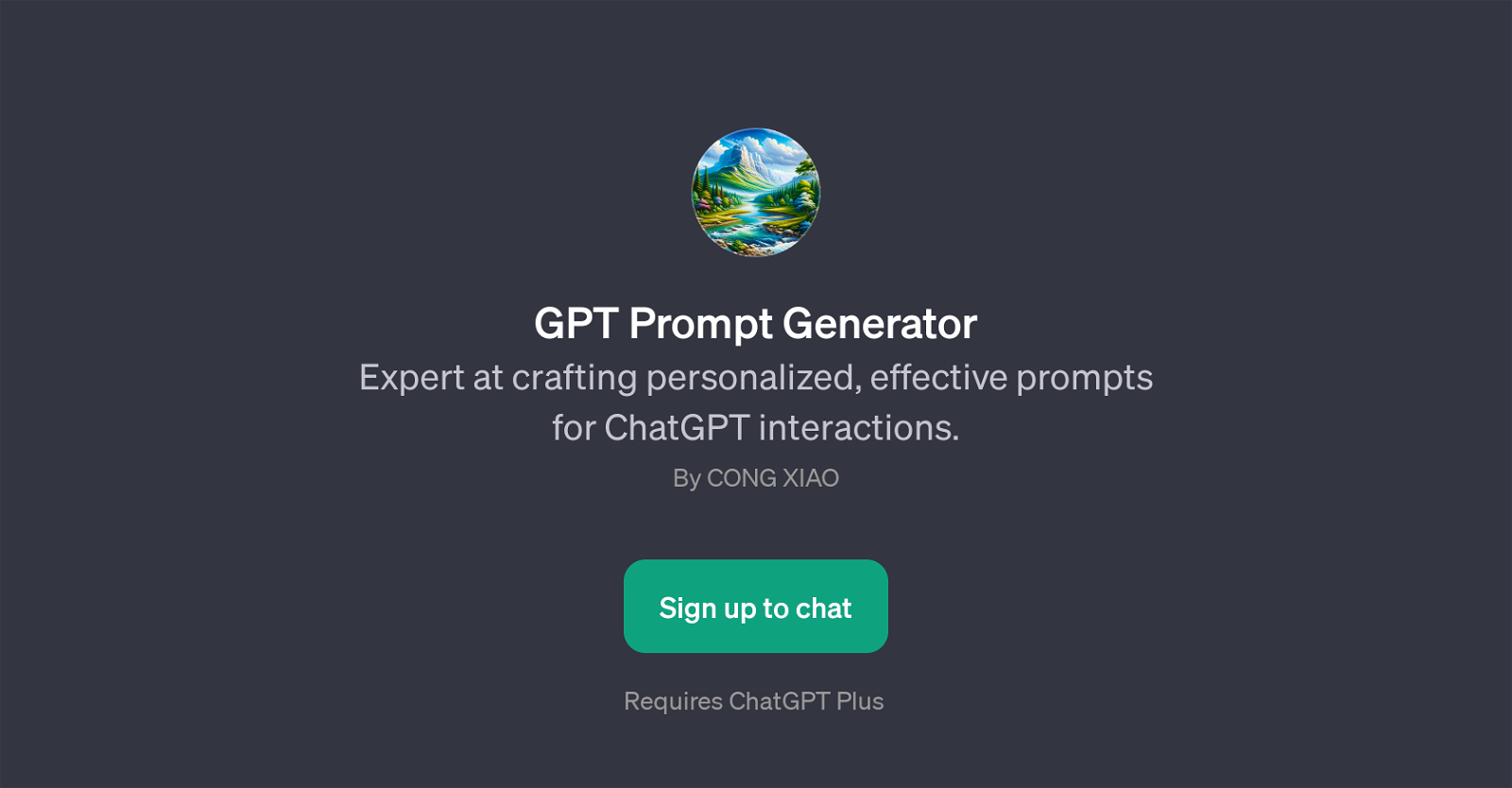 GPT Prompt Generator website