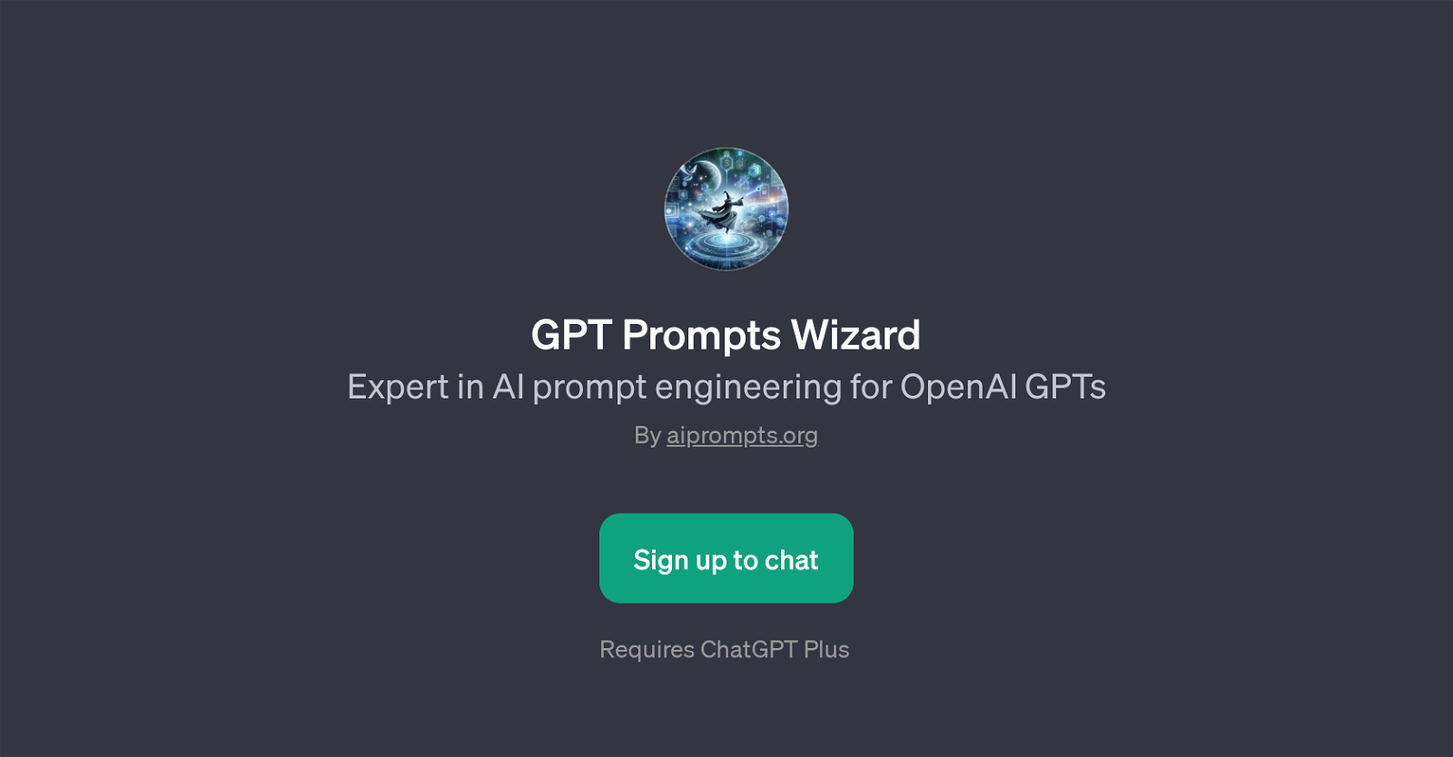 GPT Prompts Wizard website