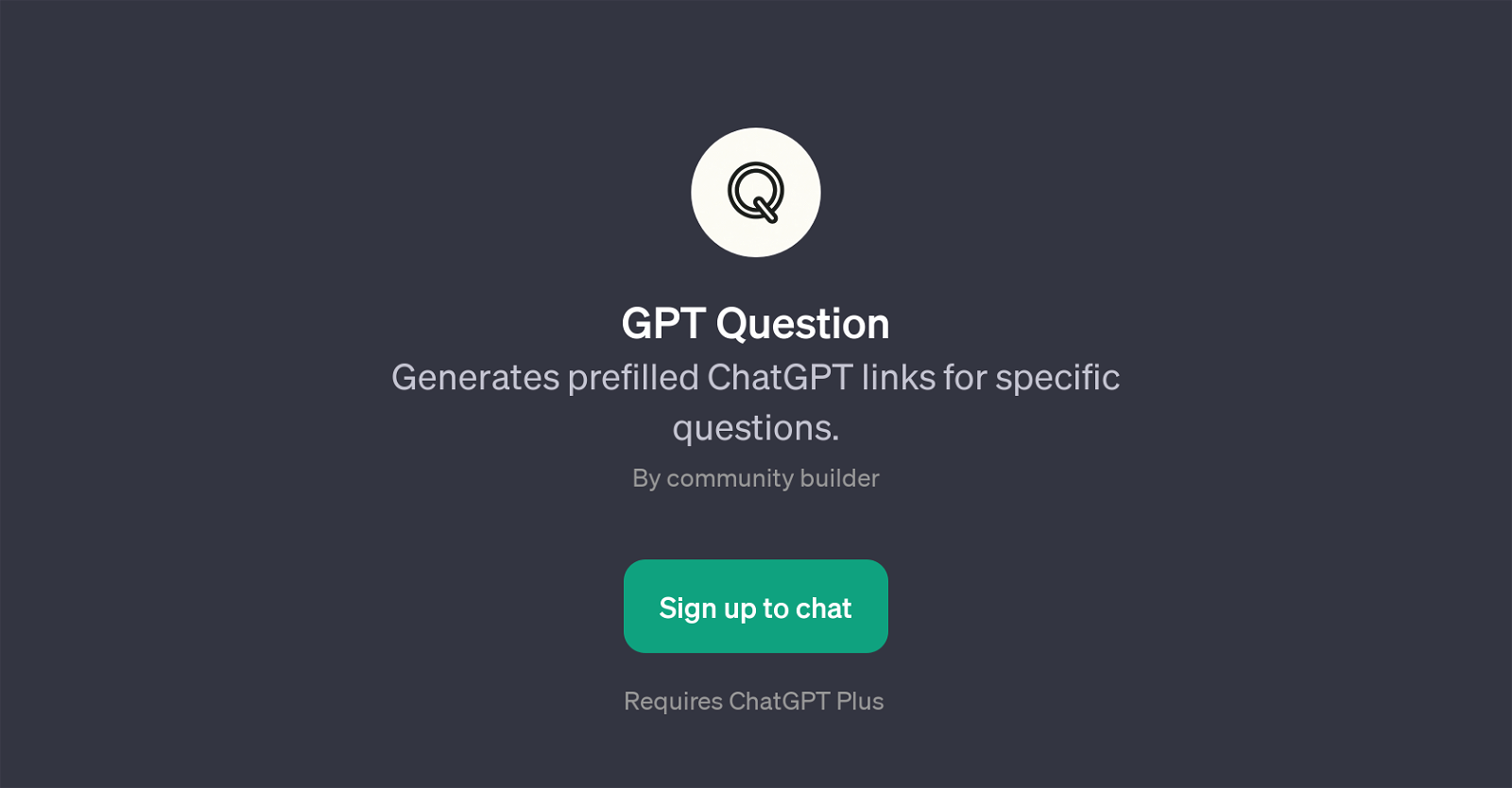 GPT Question website