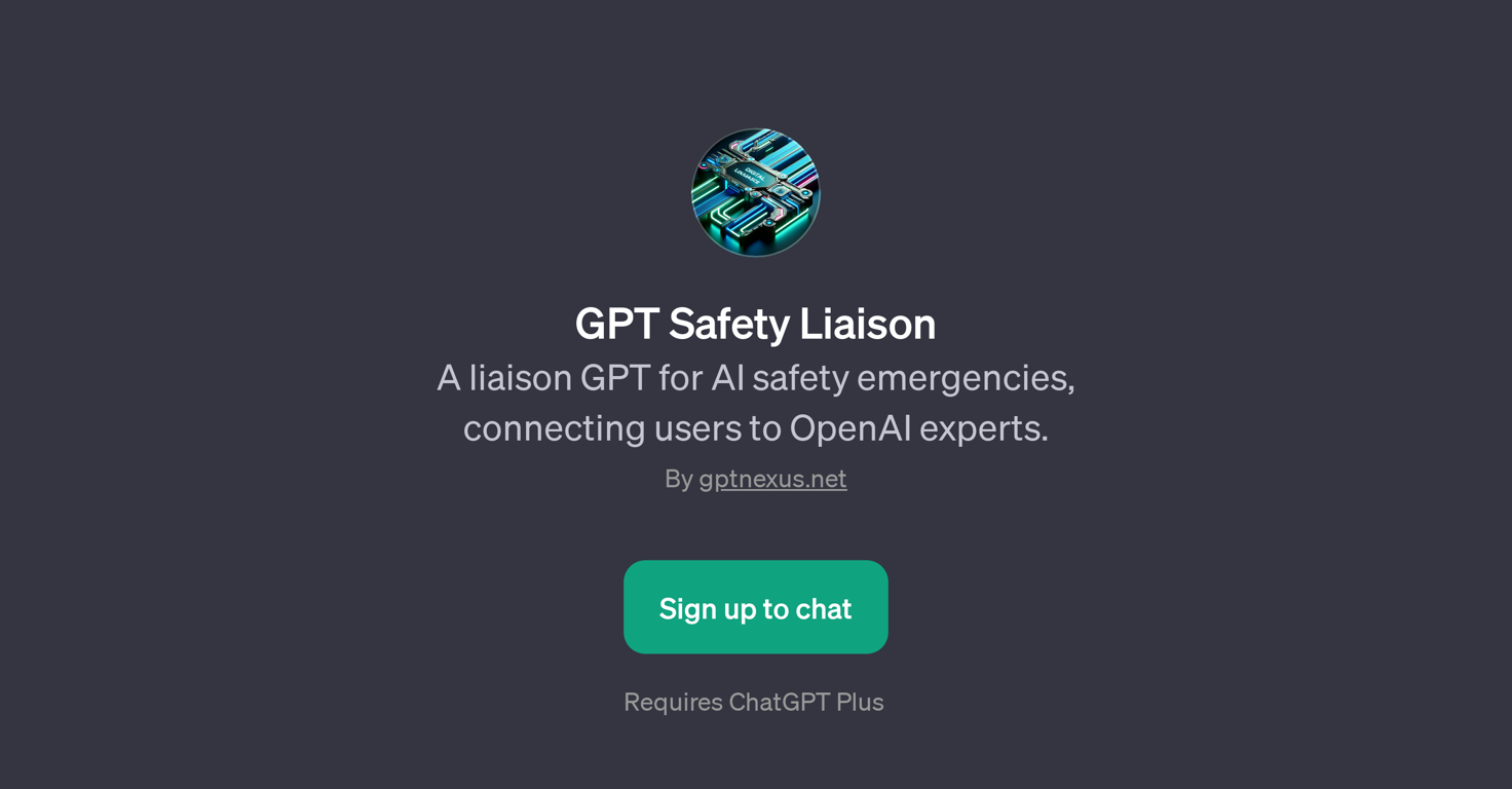 GPT Safety Liaison website