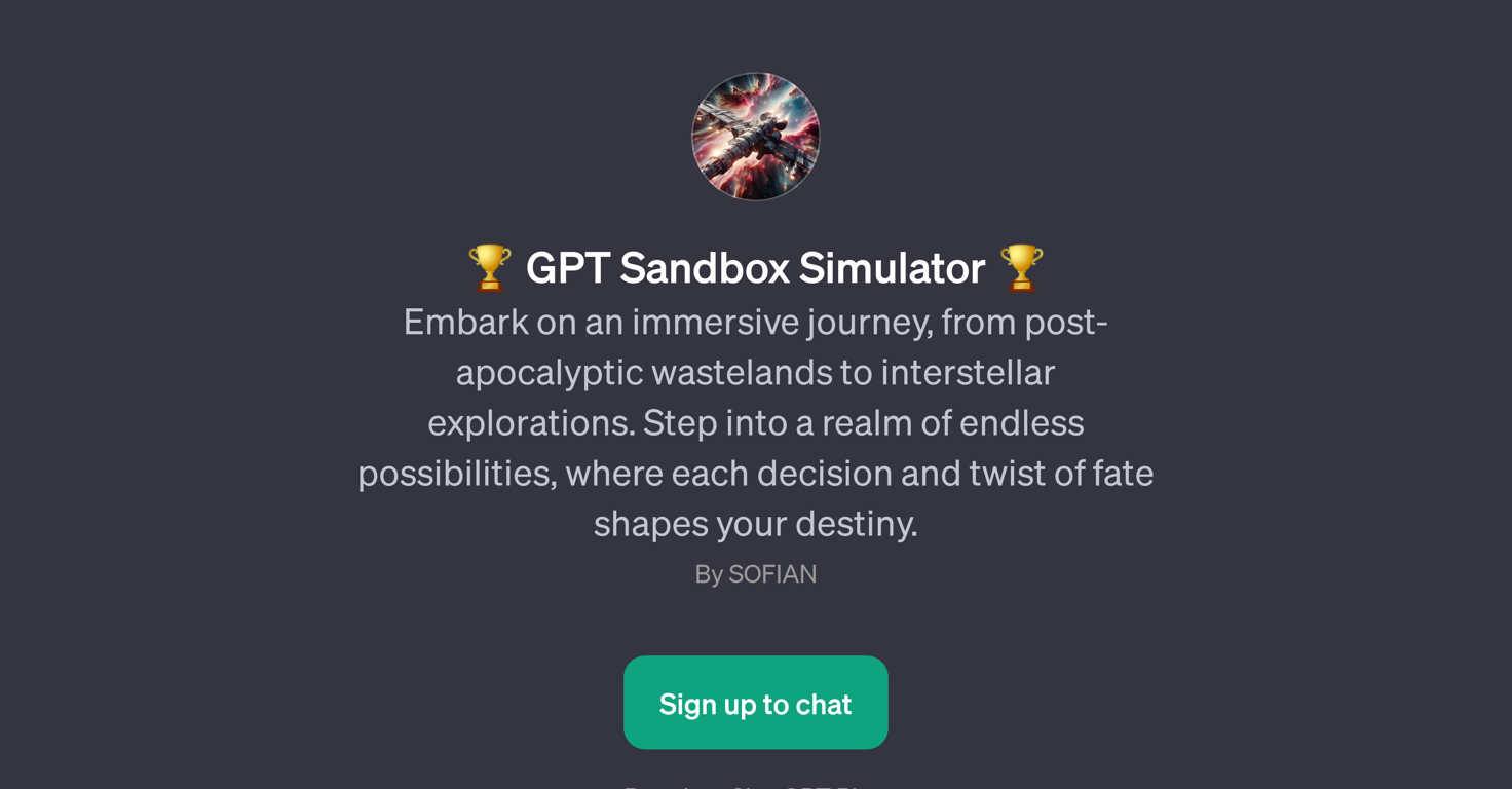 GPT Sandbox Simulator website