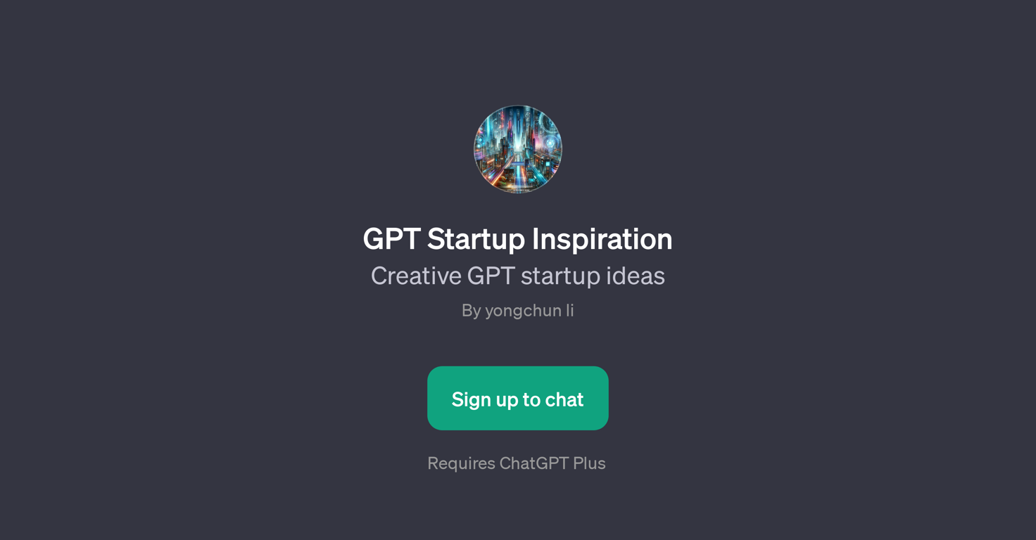 GPT Startup Inspiration website