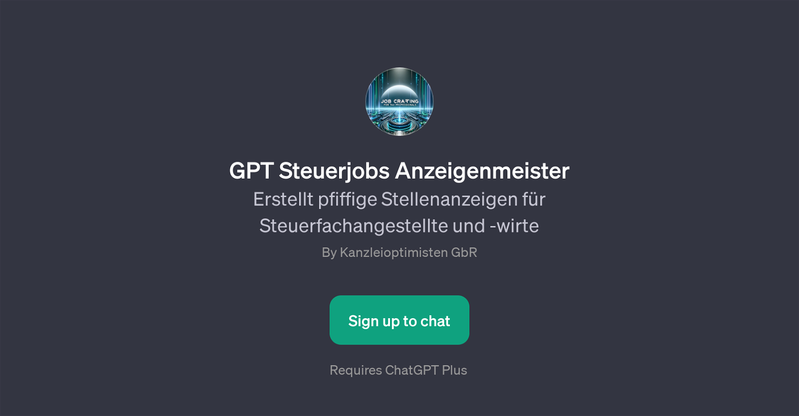 GPT Steuerjobs Anzeigenmeister website
