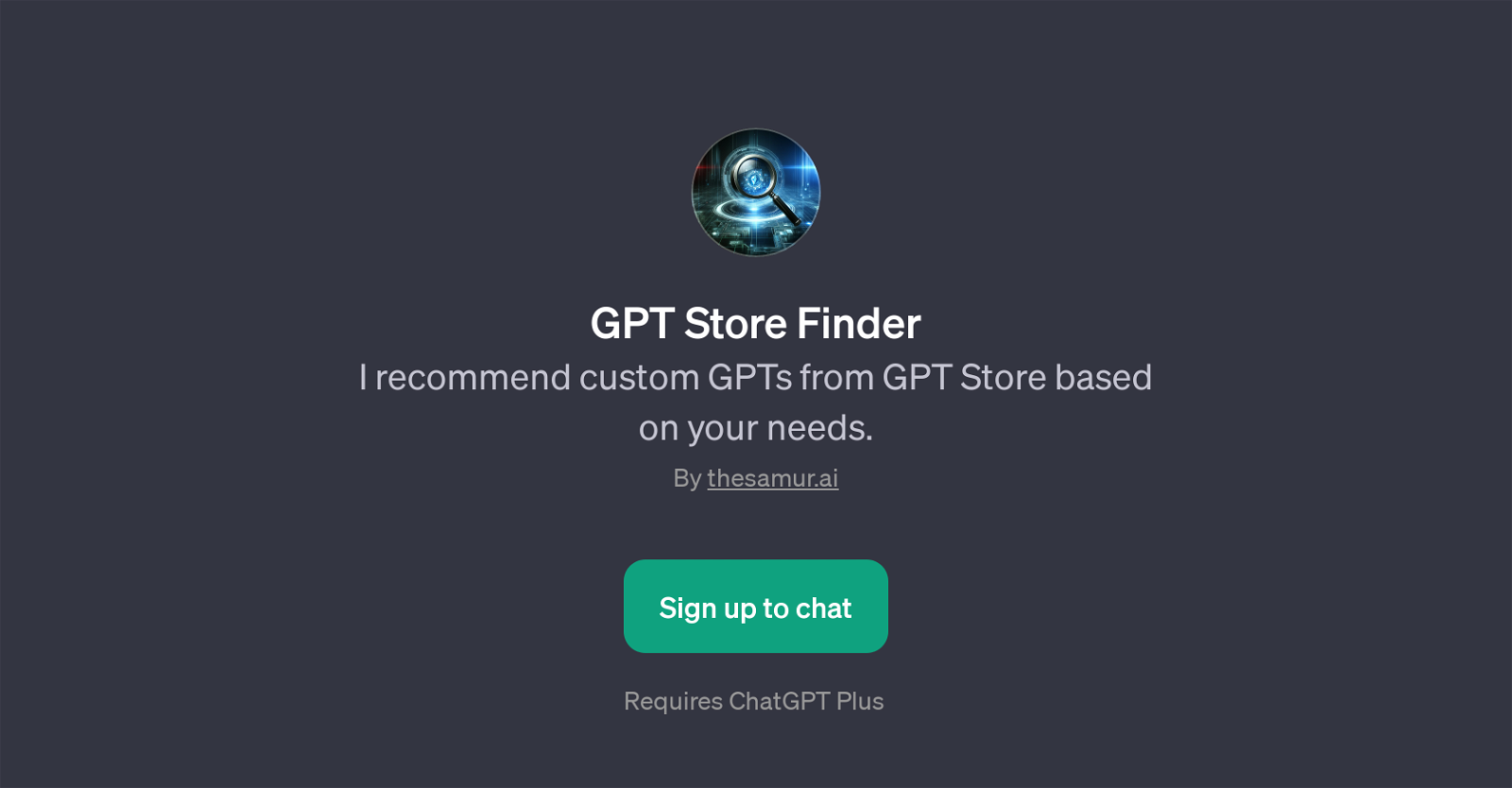 GPT Store Finder website