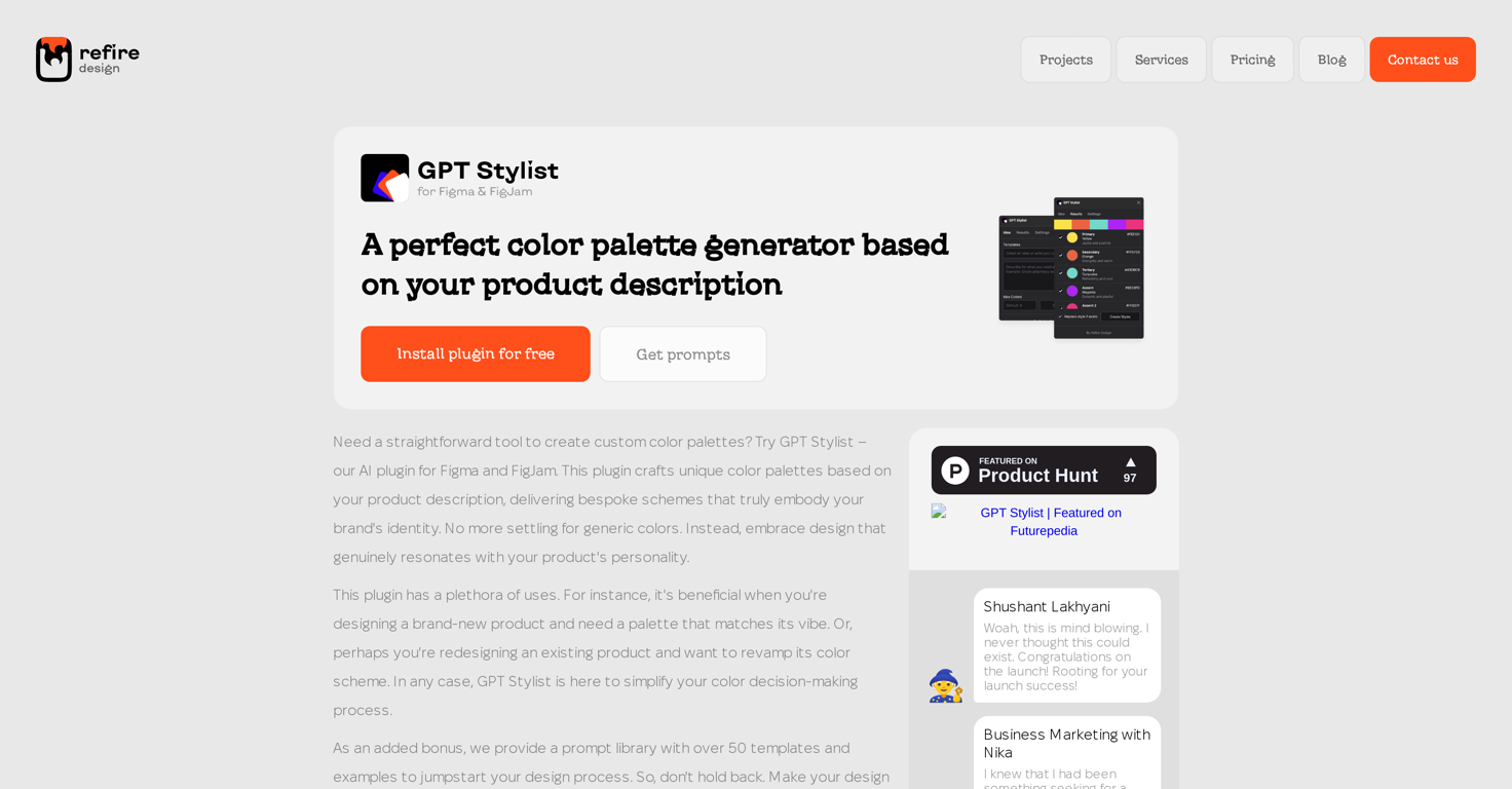 GPT Stylist website