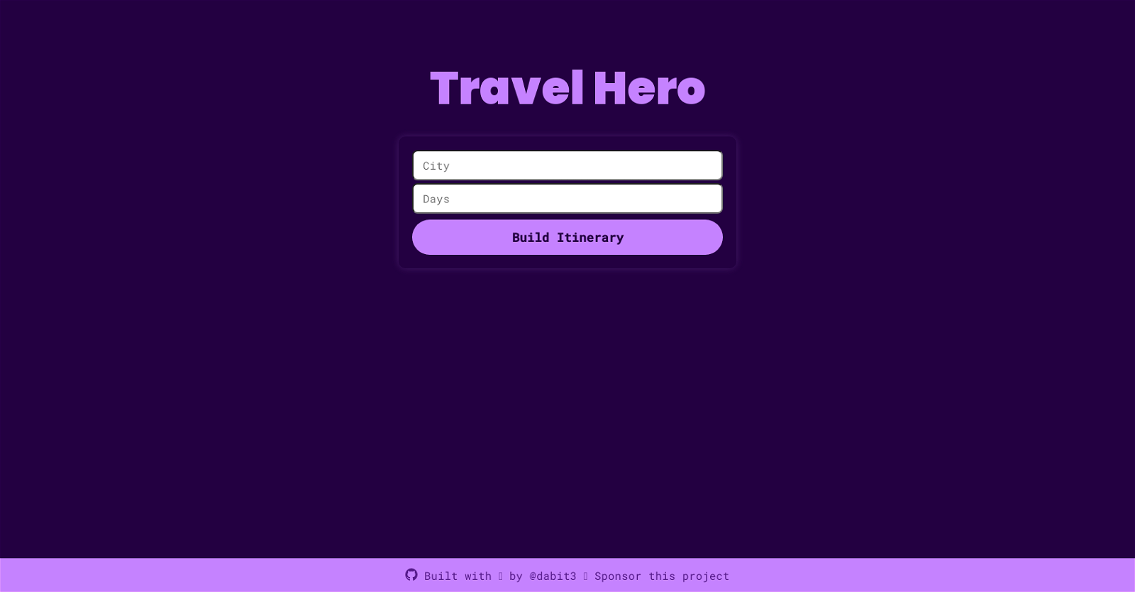 GPT Travel Advisor website