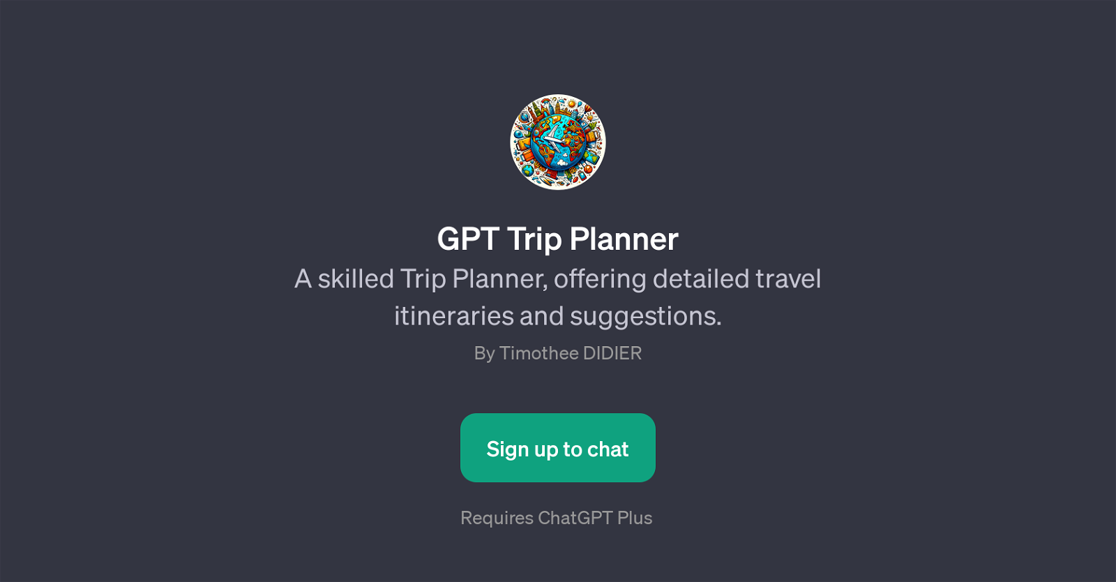 GPT Trip Planner website