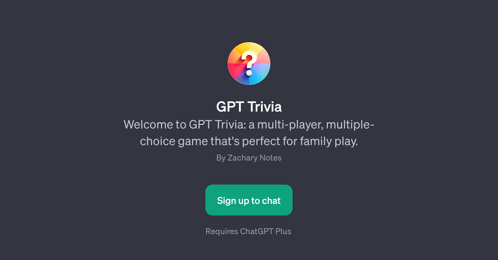 GPT Trivia website